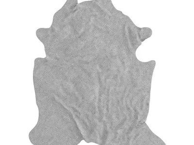 Animal skin rug 06 3D model
