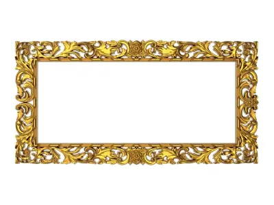 carved frame 3D model 51