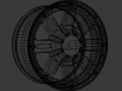 Wheel American Eagle 1-24     1-25 scale 3D print model