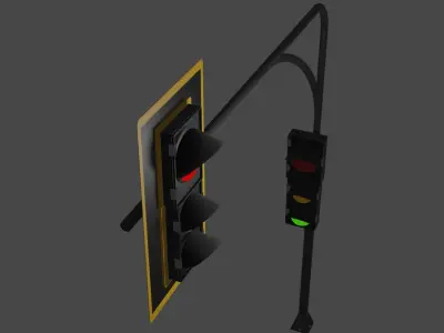  Semaforo1 - StopLight 3D model