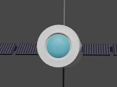 Space Pod Or Hubble Space Telescope Free low-poly 3D model