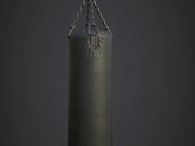 Punching Bag Low-poly 3D model