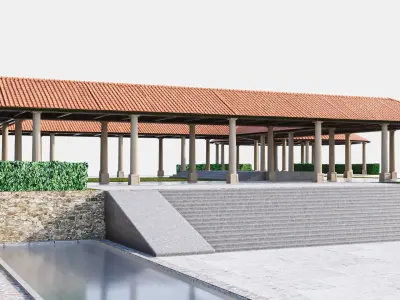 Outdoor Hall 3D model