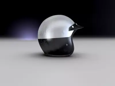 70s Helmet F1 FBX file 3D model