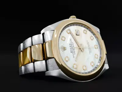 ROLEX Datejust 36 Mother Of Pearls Domed Oyster 3D model