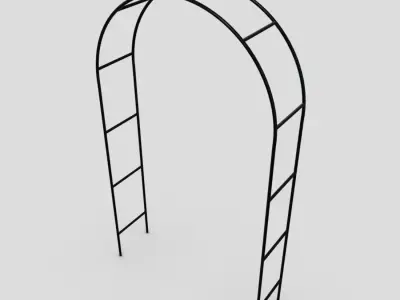 CC0 - Rose Arch Free low-poly 3D model