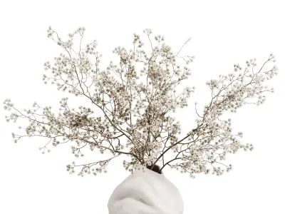 plants bouquet vase 53 3D model