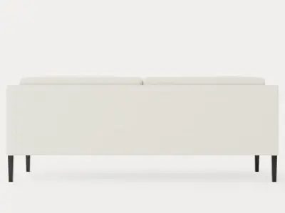 Madison dining sofa black Low-poly 3D model