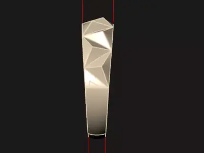 Golring21 Carved ring 3D print model