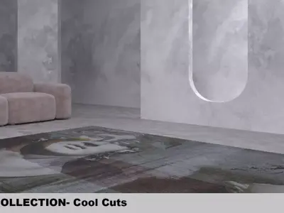 Cool Cuts Carpets 3D Model Textures and material  close up  3D model
