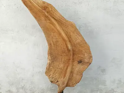 Decorative Leaf Shaped Stand Decor 3D model