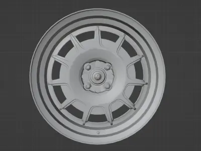 RS11 - 3 Piece Wheels - Game Ready Low-poly 3D model