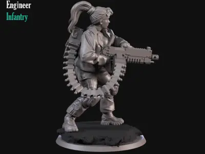 Girl Engineer 3D print model