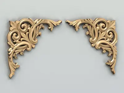 Corner decor 016 3D model