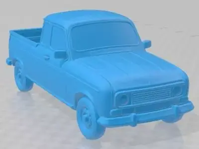 Renault 4 Pickup 1980 Printable Car 3D print model