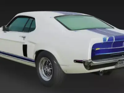 1969 Shelby GT-350 3D Model 3D print model