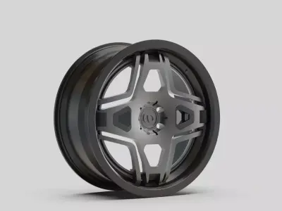 rims auto garage tuning silver  3D model
