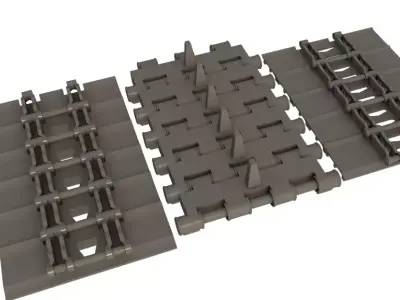 Crane Tracks 3D model