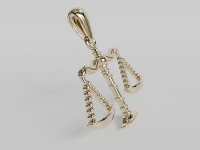 scale pendant 3D print model