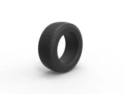 Tire of Dirt Modified stock car V1 Scale 1 to 25 3D print model