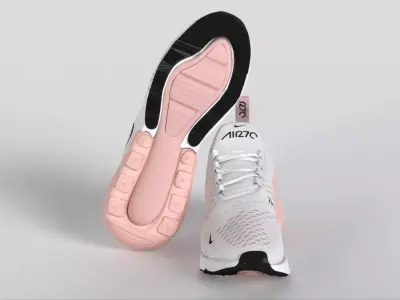 Nike Air Max 270 Light Soft Pink AH6789-604 Low-poly 3D model