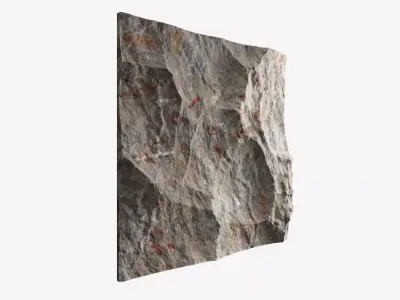133-RockPanel rock wall 3D model