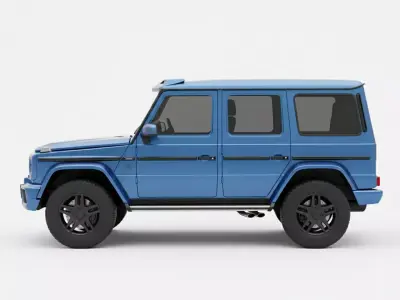 G-Class Inspired Modern Luxury Off-Road SUV Low-poly 3D model