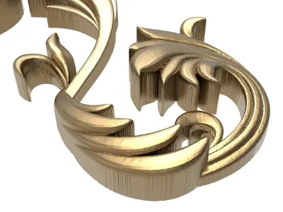 decorative pattern ready for 3D printing 3D model 6