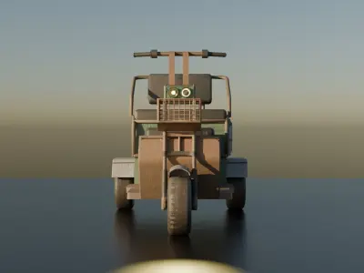 3 Wheels electric bike 3D model