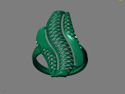 Women Plain Ring Ready STL Models Womens Ring 3d models 3D print model 12