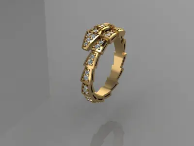 Ring Bulgari 3D print model