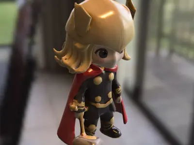 Chibi Thunder figurine 3D model