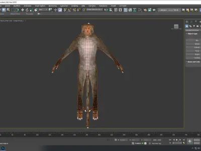 Monkey Low-poly 3D model
