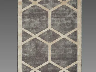 the rugs rug with geometric design 3D model