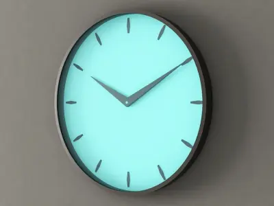 Realistic wall clocks 5-8 3D model
