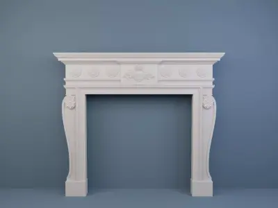 Georgian style fireplaces series No8 3D model