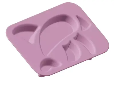 Plastic Kids Dolphin Plate 3D model