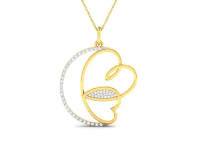 Women Pendant 3DM STL OBJ FBX Render Details 3D print model