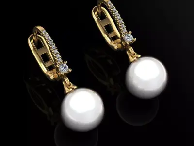 Mikimoto Earrings  3D print model