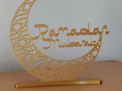 RAMADAN MOON DECORATION 3D print model