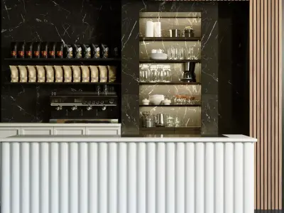 Luxury cafe 3D model