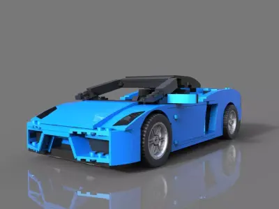 Lego Sport Car 3D model