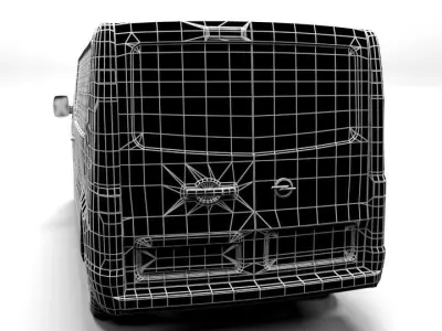 OPEL VIVARO L 2015 LOWPOLY Low-poly 3D model