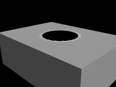 Catch tank Low-poly 3D model