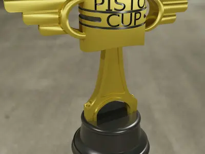 Cars Movie Piston Cup Low-poly 3D model