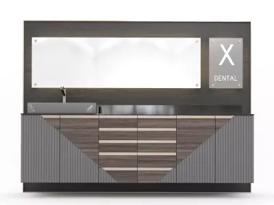 Hiworc Medical Clinic Cabinet Set 3 3D model