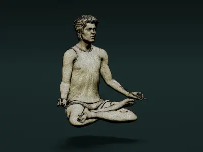 Yoga Man 02 3D model