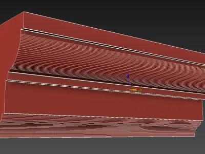 Cornice Moulding Low-poly 3D model