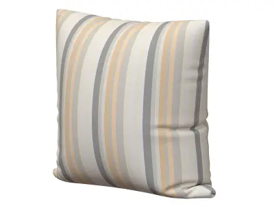 STRIPED LINEN THROW PILLOW COVER 3D model