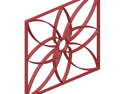 Plastic Gorgeous Window Grill Toy 3D model